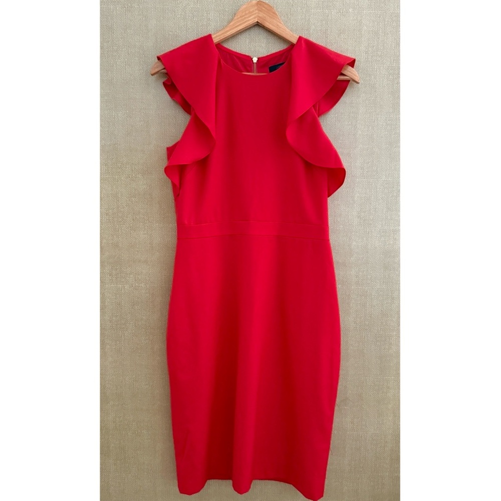 J. Crew Merino Wool Dress Midi Sheath Business Party Black Label Office Siren 6 - Picture 4 of 16